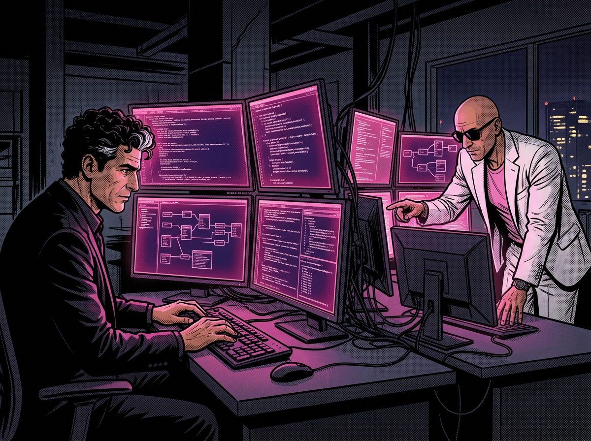 Build: Robert and Daniel at work